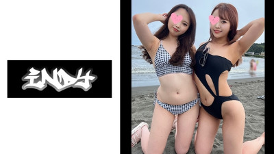 IND-111  Gonzo with a swimsuit beautiful duo who succeeded in picking up on the island * Gachireal creampie 3P video leak