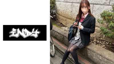 POK-053 Face showing  Super rare _ Gonzo with a girl in black pantyhose uniform _ Seeding sex with a girl with beautiful legs I met on SNS